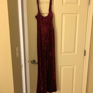 Velvet jumpsuit